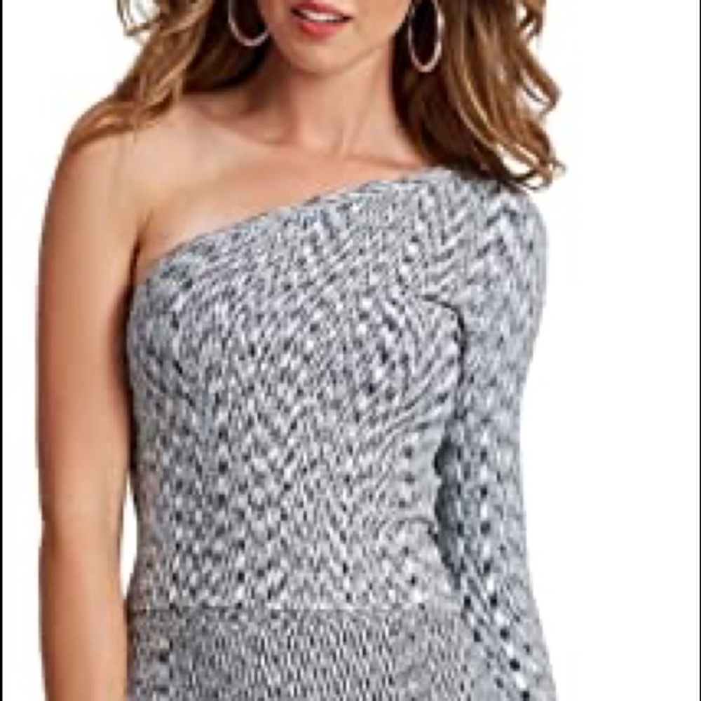 NWT Guess One Shoulder Crop Top Size XXS
